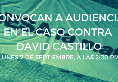 Convocan a audiencia en el caso contra David Castillo Convocan a audiencia en el caso contra David Castillo