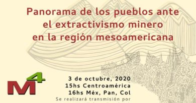 Conversatorio: Panorama de los pueblos ante el extractivismo minero en la región Conversatorio: Panorama de los pueblos ante el extractivismo minero en la región