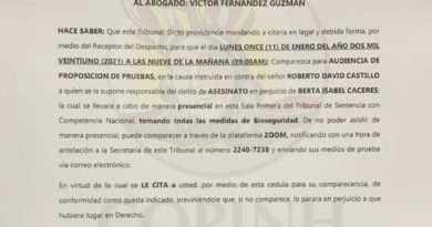 Continúa la lucha por la justicia para Berta/Continues the fight for justice for Berta Continúa la lucha por la justicia para Berta/Continues the fight for justice for Berta