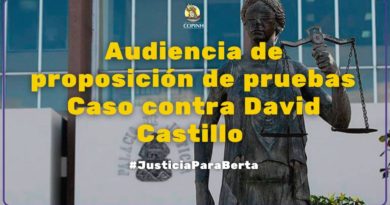 11 Enero 2021- Audiencia de Proposición de Pruebas Contra David Castillo 11 Enero 2021- Audiencia de Proposición de Pruebas Contra David Castillo