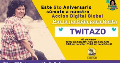 TWITAZO Justicia para Berta TWITAZO Justicia para Berta