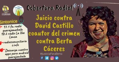 Cobertura desde las radios comunitarias del COPINH del Juicio contra David Castillo Cobertura desde las radios comunitarias del COPINH del Juicio contra David Castillo