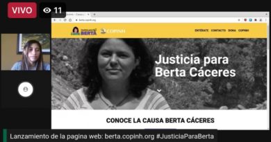 Lanzamiento de la pagina web: Berta.copinh.org Lanzamiento de la pagina web: Berta.copinh.org
