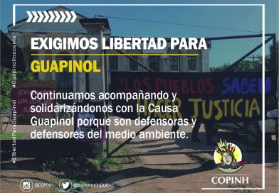 COPINH presente en el Campamento “Justicia y Libertad Para Guapinol“