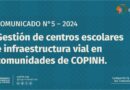 COMUNICADO: Gestión de centros escolares e infraestructura vial en comunidades de COPINH.
