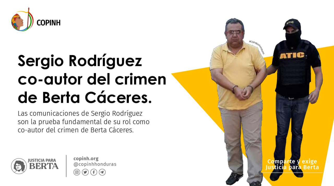 Sergio Rodríguez, co-autor del asesinato de Berta Cáceres: pruebas que evidencian su rol en el Crimen.