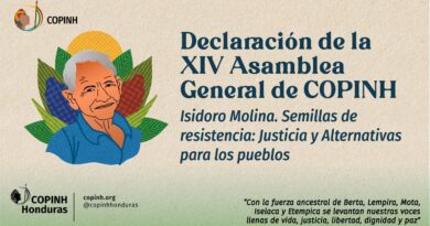 DECLARACIÓN DE LA XIV ASAMBLEA GENERAL DE COPINH